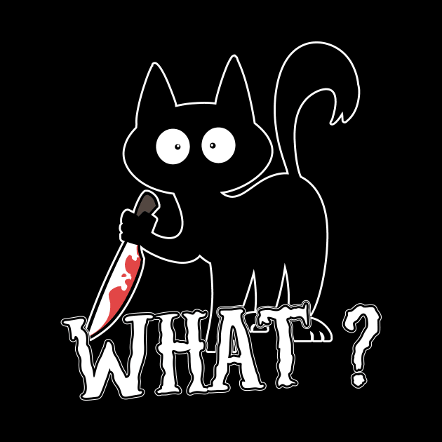 What? Cat Knife Halloween by ModernMode