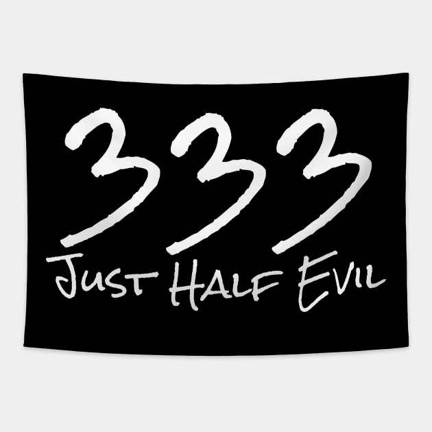333 Just Half Evil Tapestry by JeZeDe