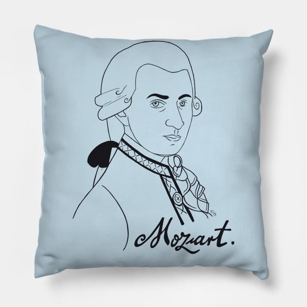 Mozart Pillow by estanisaboal