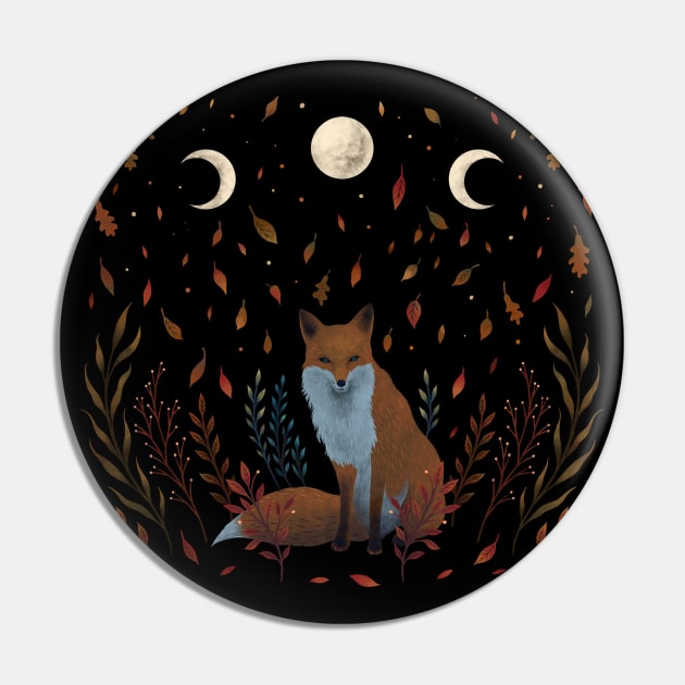 Autumn Fox Pin by Episodic Drawing