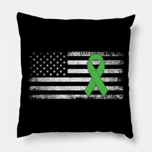 Lymphoma Cancer Awareness Classic American Flag Pillow