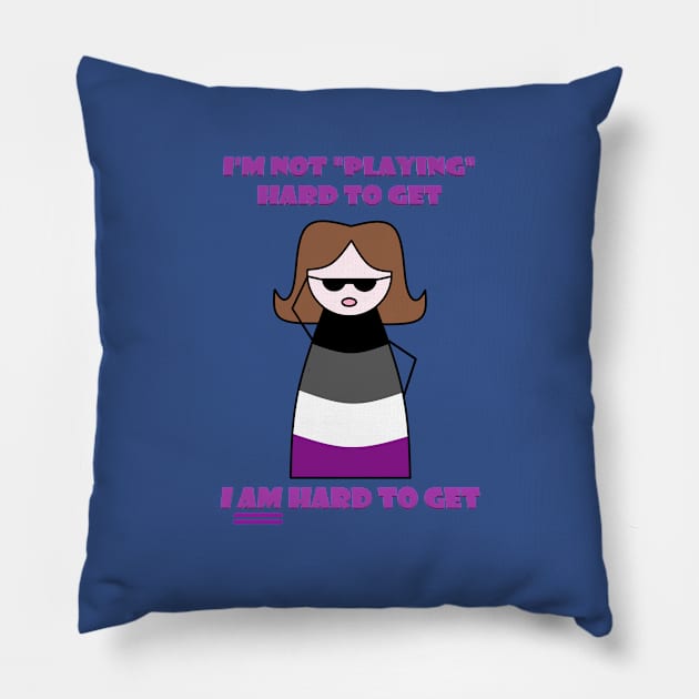 Queer-Coded Comic: Hard to Get (Asexual) Pillow by DisneyFanatic23