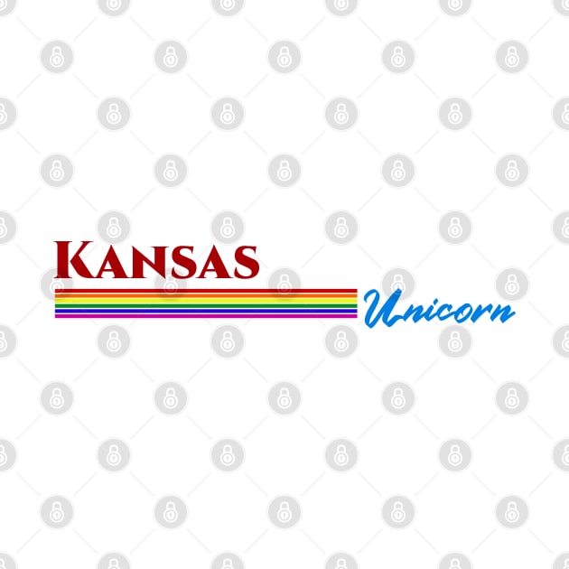 Kansas Unicorn Gift by Easy On Me