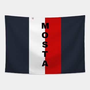 Mosta City in Malta Flag Vertical Tapestry