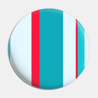 Crazy stripes red and blue Pin