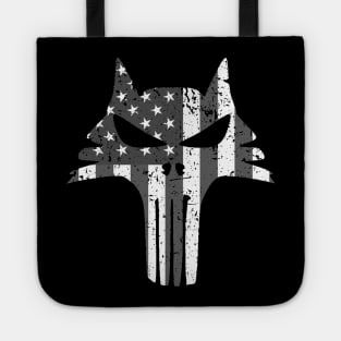 German Shepherd GSD Patriotic K9 (distressed) Tote