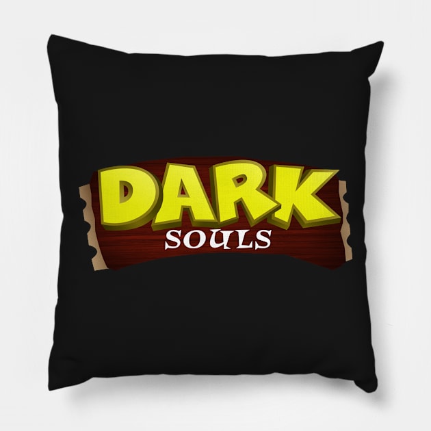 DARK SOULS - WOAH edition Pillow by miqwib