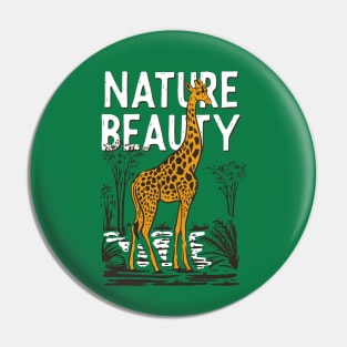 Nature Beauty Giraffe Pin