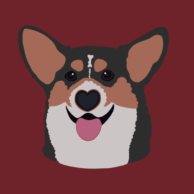 Corgi Smile Tri by Clarmeleon