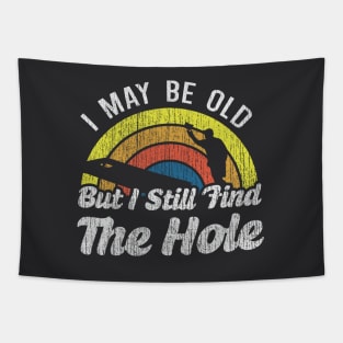 I May Be Old But I Still Find The Hole Tapestry