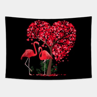 Funny Flamingo Bird Lover Flamingo Valentines Day Tapestry