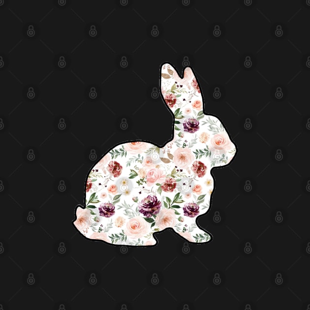 Watercolor Floral Show Rabbit - NOT FOR RESALE WITHOUT PERMISSION by l-oh