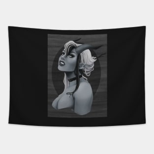 Unfriendly Tiefling Hottie - Original art by Kittie Peters Tapestry