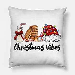Funny Christmas Vibes Merry Xmas Family Squad Men Women Kids Pillow