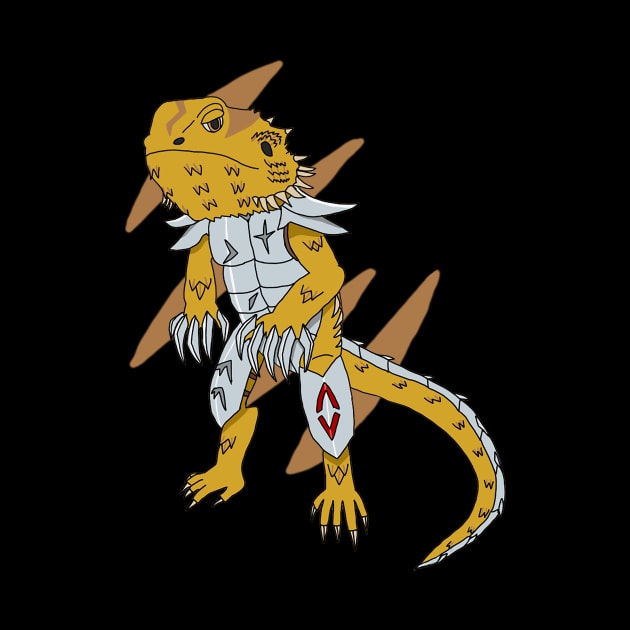 Bearded dragon warrior! by Blueblade