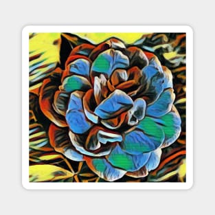 Graffiti Rose Magnet