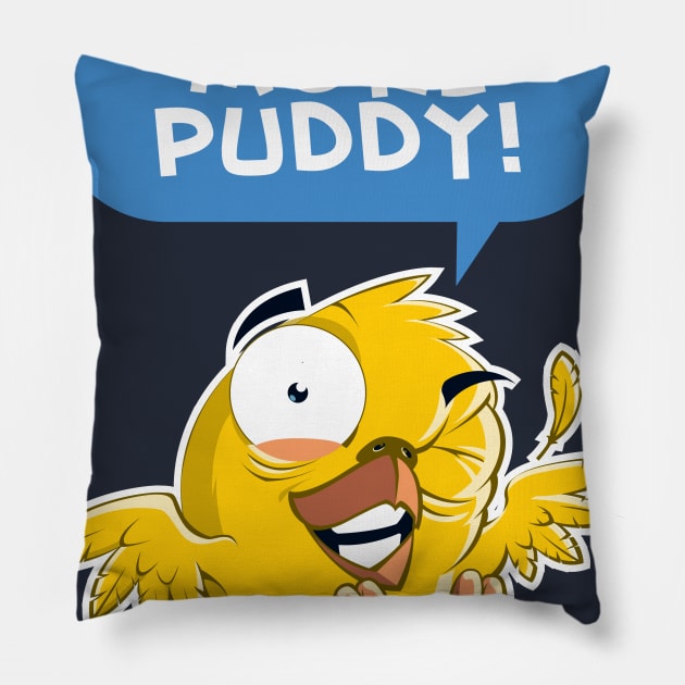 PuddyTweet Pillow by hoopaman