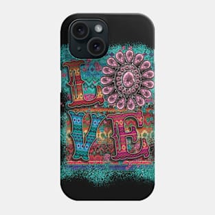 Love Aztec Gem Stone Phone Case