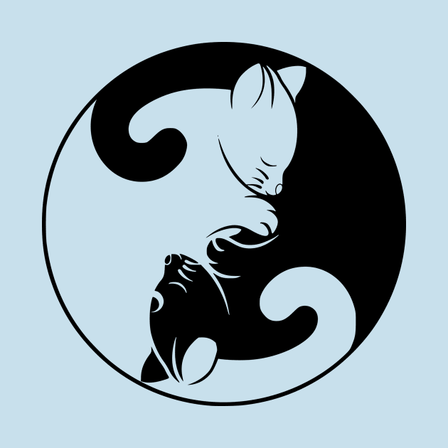 Cat Ying and Yang by valsymot