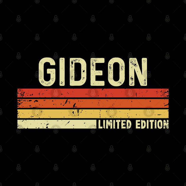 Gideon First Name Vintage Retro Gift For Gideon by CoolDesignsDz