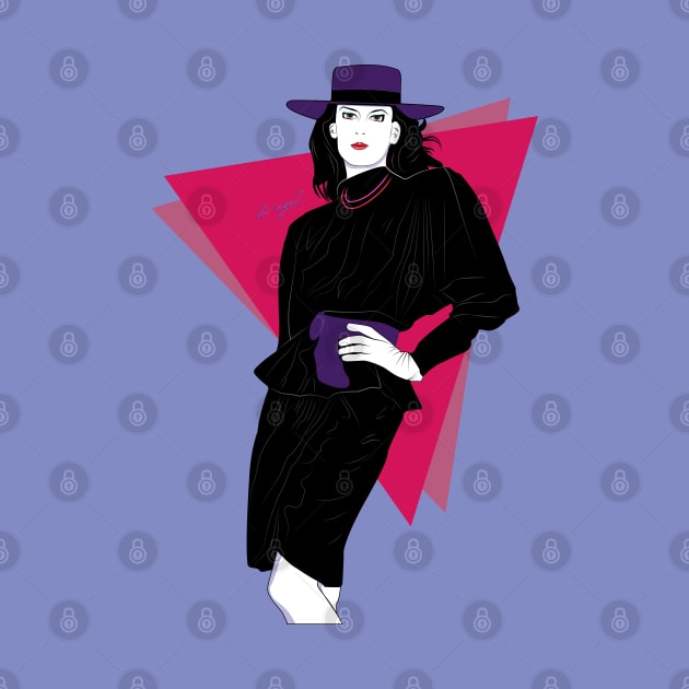 Classy Lady 80s Patrick Nagel by di-age7