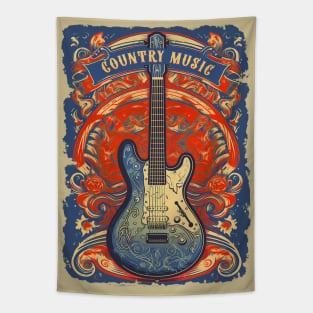 Vintage Country Music Tapestry