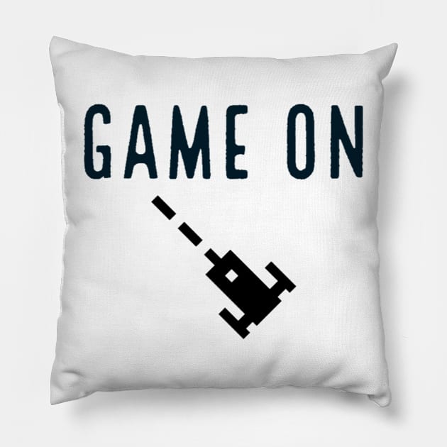 Game on Pillow by GAMINGQUOTES