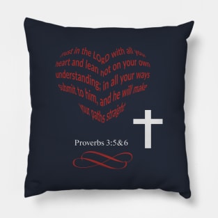 Proverbs 3:5&6 Pillow
