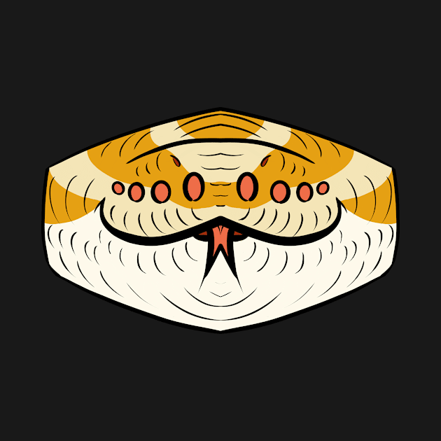 Albino Ball Python Mask by TwilightSaint