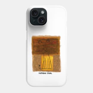 Rothko lion Phone Case