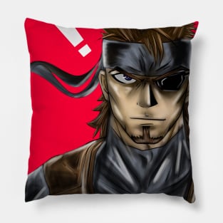 snake the intel soldier metal gear solid Pillow