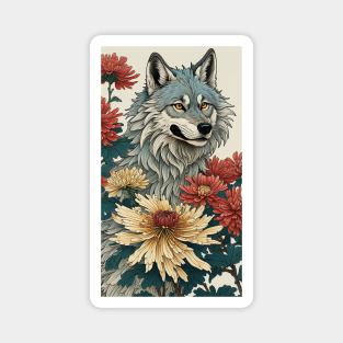 Wild wolf nature Magnet