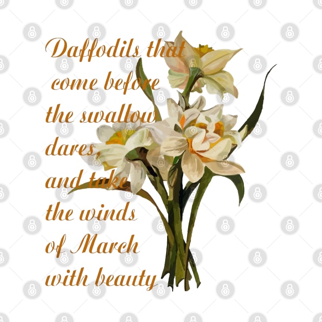 Daffodils Shakespeare Quote by taiche