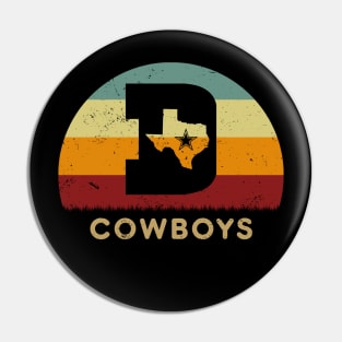 Retro Sunset - Dallas Cowboys Initial D Star Pin