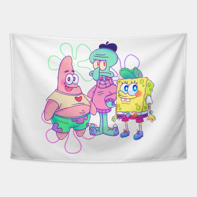 Spongebob and patrick tapestry deals