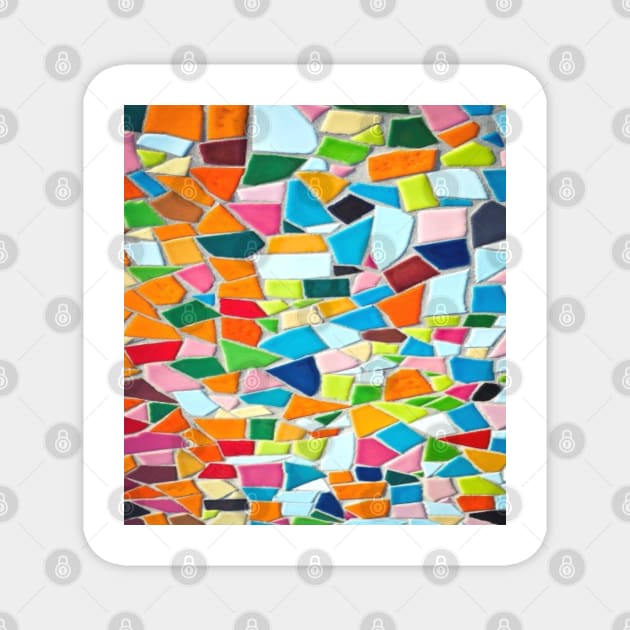 Colorful ceramic tiles Magnet by Gallery4Egg