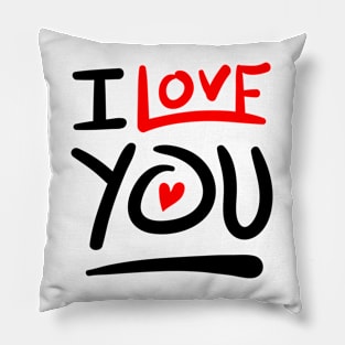 I Love You Red Pillow