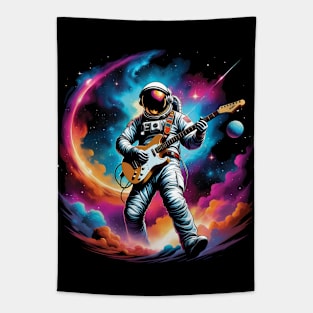 Astronaut Guitar Player Tapestry