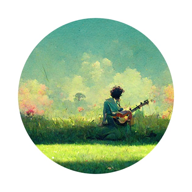 Strumming in the grass by LightStubble