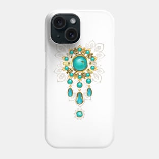 Jewelry with Turquoise Beads Phone Case