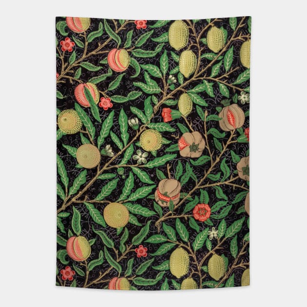 William Morris Fruit Pattern Tapestry by SybaDesign