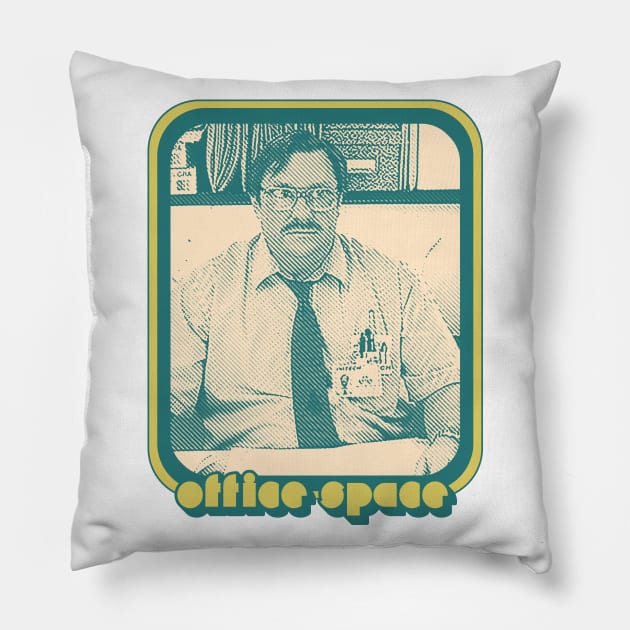 Milton / Office Space Aesthetic 90s Fan Design Pillow by DankFutura