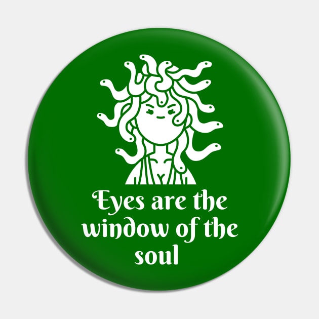 Medusa Gorgon Head Anti social Mythology joke Pin by Witchy Ways