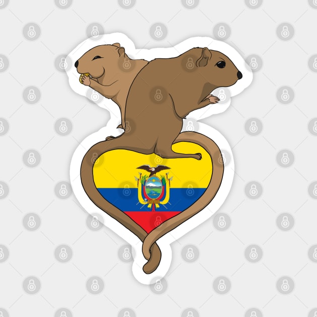 Gerbil Ecuador (light) Magnet by RampArt