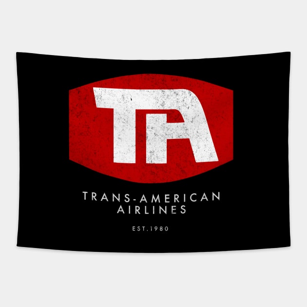 Trans-American Airlines Est. 1980 - Airplane movie Tapestry by BodinStreet