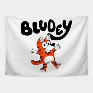 BluDey! Orange Variation B Tapestry