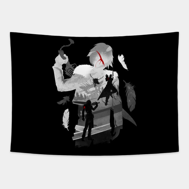 Gunblade Rivals Tapestry by HyperTwenty