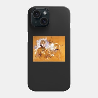 portrait of berthe morisot and her daughter - Berthe Morisot Phone Case