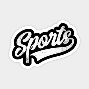 Sports Vintage Retro Swoosh Athletic Distressed Magnet