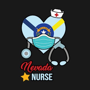 Nevada Nurse - Love RN LPN CNA State Nursing Gift T-Shirt